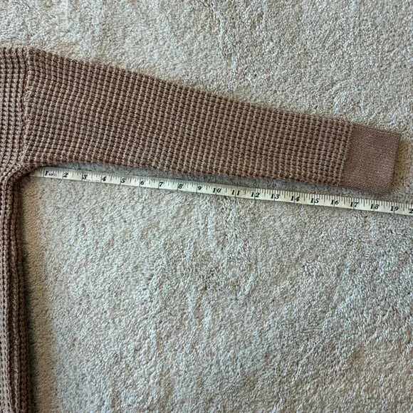 Time and Tru Waffle-Knit Crew Neck Long-Sleeve Sweater - Picture 8 of 8